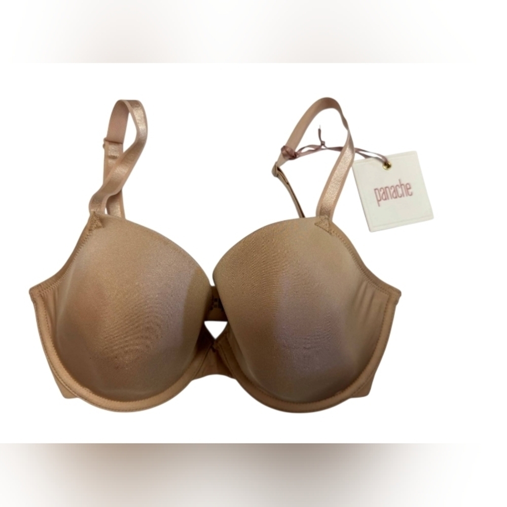 Panache NWT Porcelain Elan Plunge Bra Nude Size 32E
